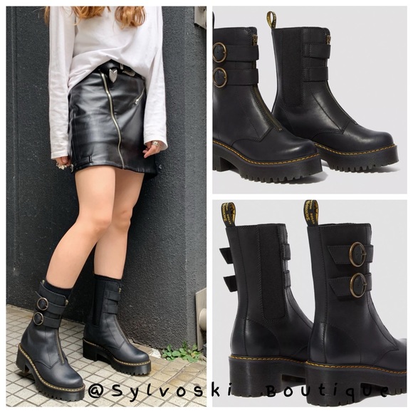 🖤DR MARTENS TAMELA BLACK WYOMING BOOTS NWT 🖤 - Picture 2 of 15